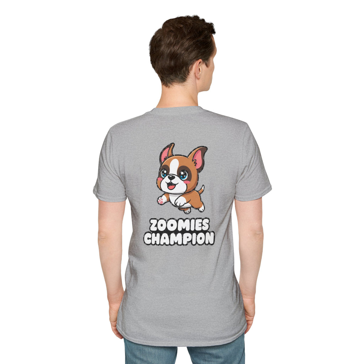 Cute Boxer Shirt Zoomies Champion Funny Dog Lover Unisex Softstyle Tee Gift