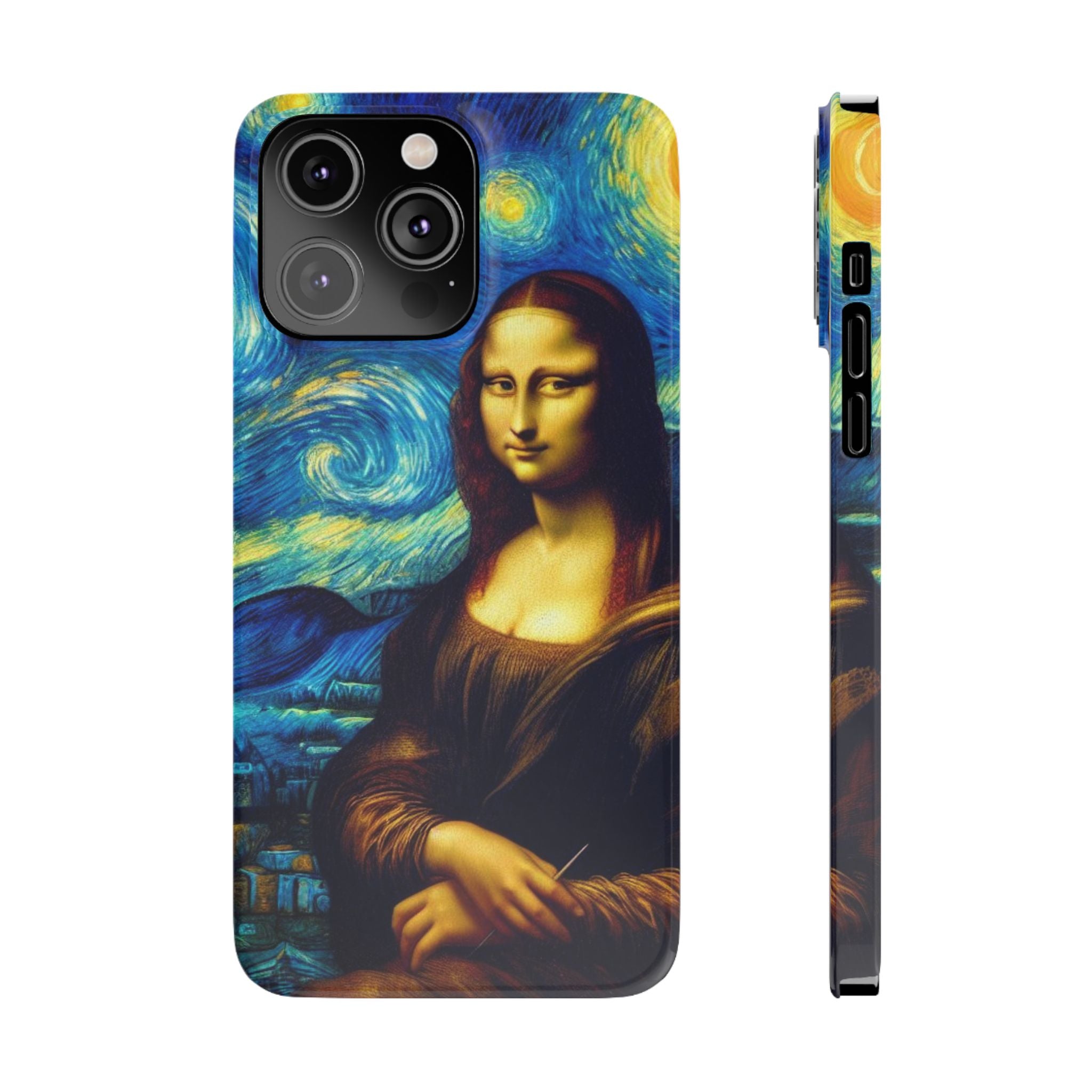 Funny Mona Lisa Phone Cases Van Gogh Starry Night Case Unique Gift iPhone 17 New