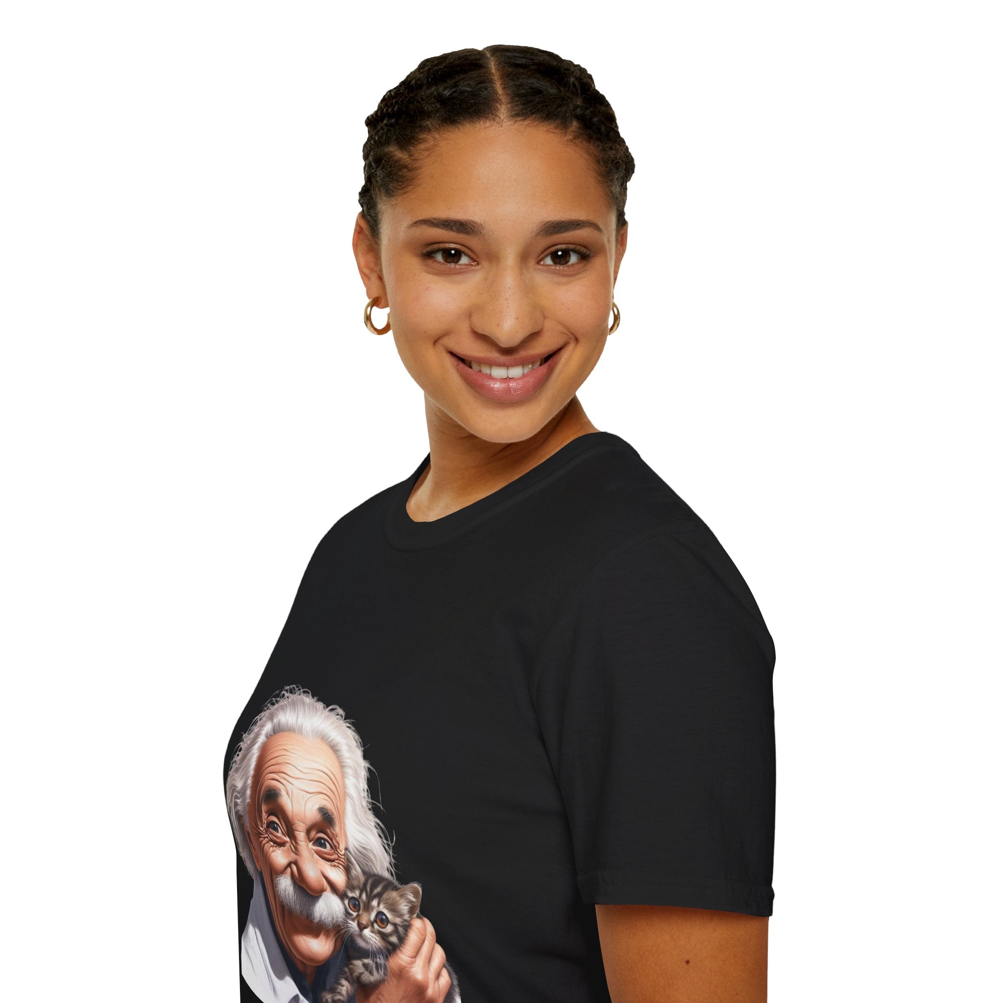 Funny Albert Einstein T-Shirt Unisex Softstyle T-Shirt Cotton Unique Gift German