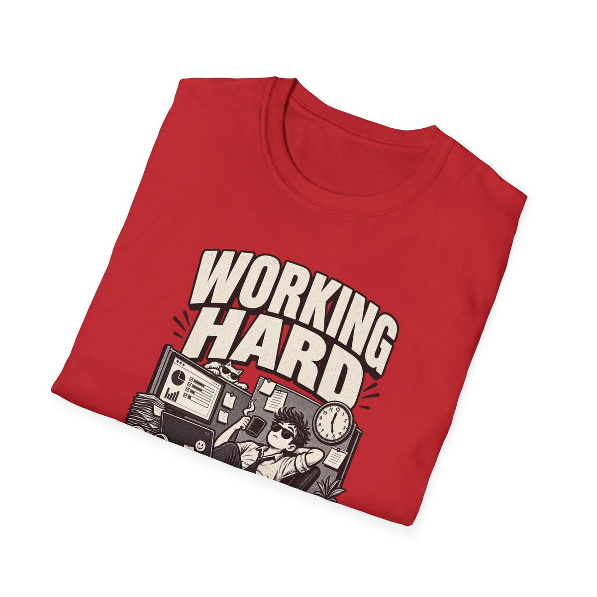 Funny Dark Humor Tshirt — Funny Office Tshirt Dark Humor Graphic Tee Unique Coworker Gift WORKING HARD Shirt