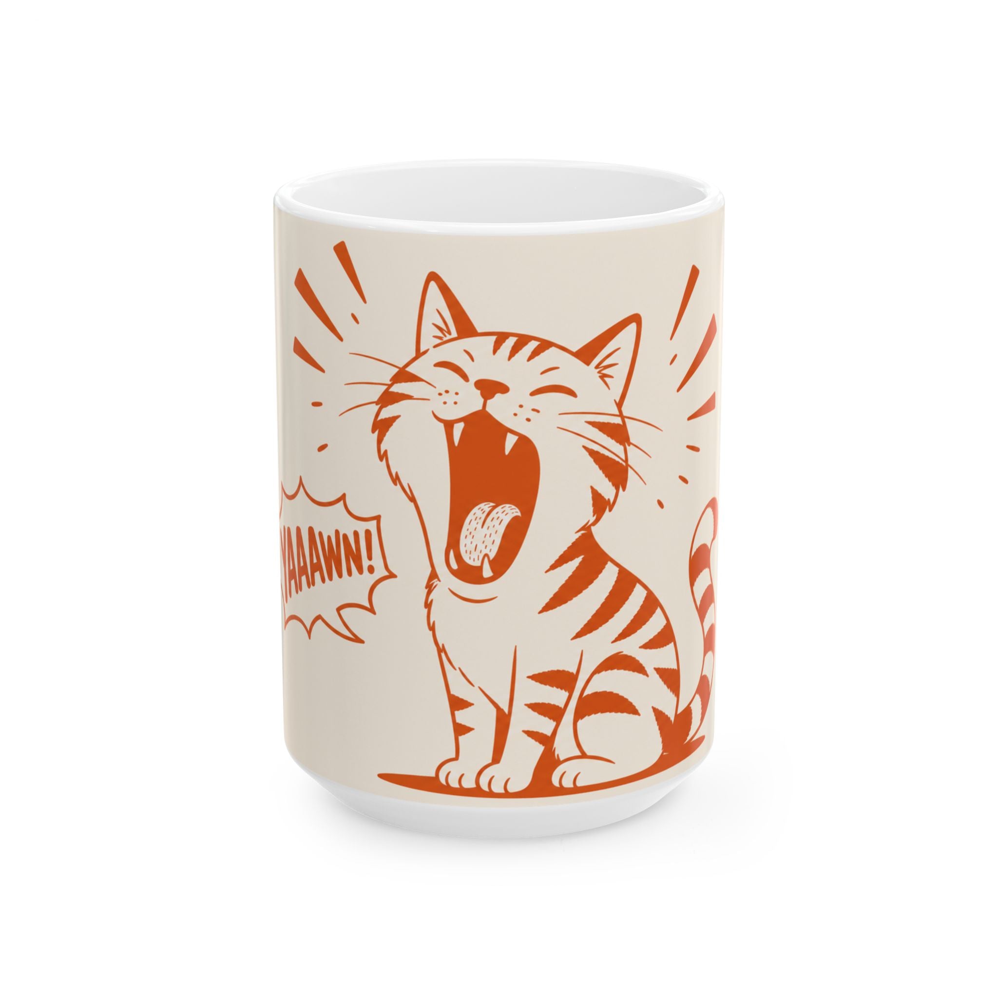 Cat Mom Coffee Mug Minimalist Line Art Cat Lover Gift Funny Ceramic Cup Tea Cup 11oz 15oz Best Gift for Mothers Animal Lovers Cat Mom Mug