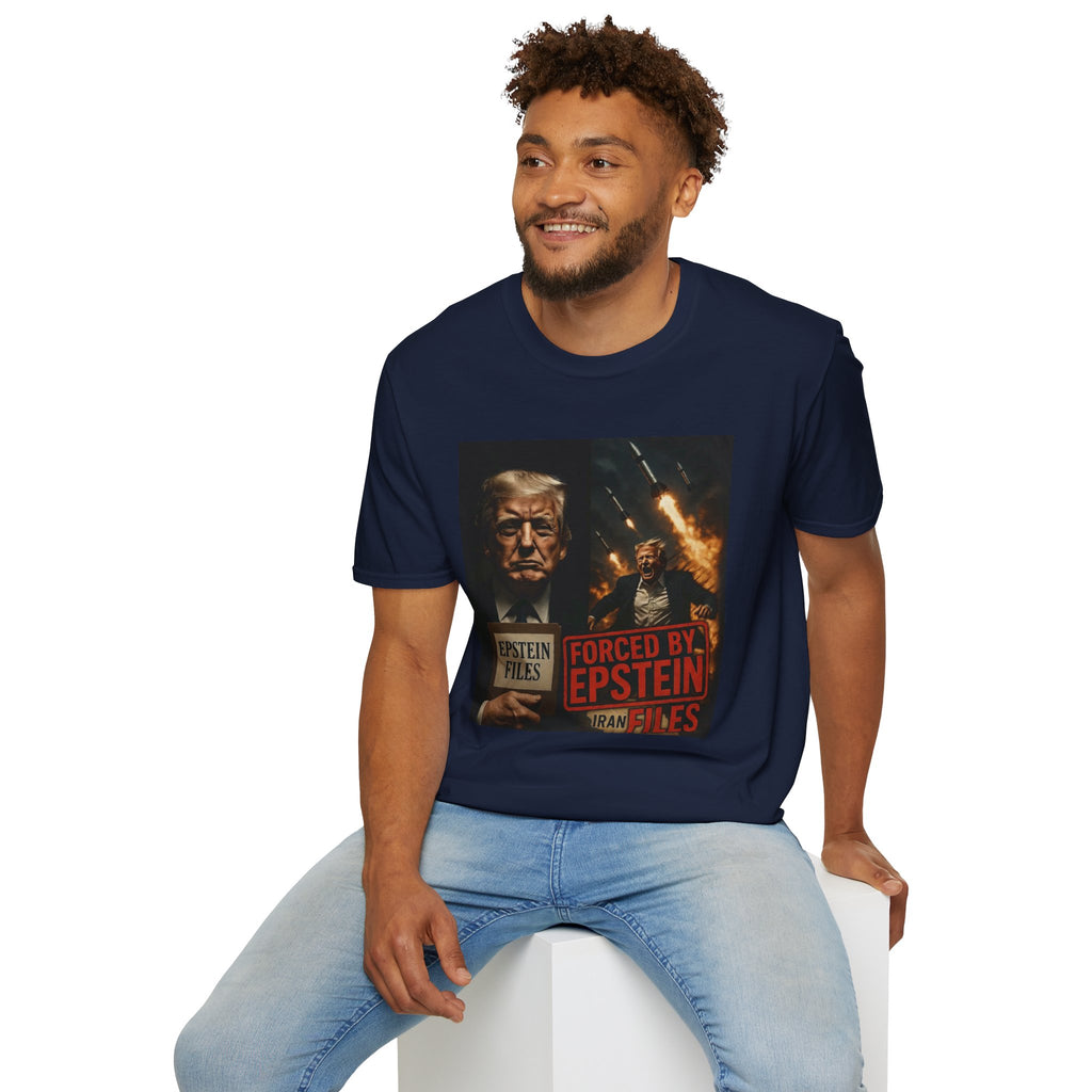 Funny Trump-Epstein T-Shirt Conspiracy Theory Unique Unisex Softstyle Tshirt