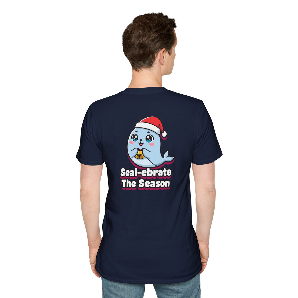 Cute Christmas Shirt Sealebrate The Season Funny Animal Unisex Softstyle Tee Christmas Gift