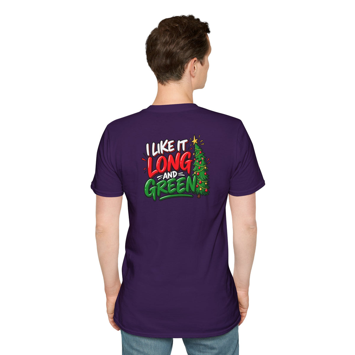 Funny Christmas Pun Tee Cheeky Holiday Shirt Dark Humor Funny Shirt I Like It Long and Green T-Shirt Unique Gift