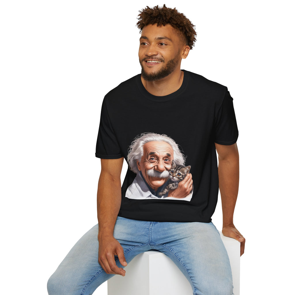 Funny Albert Einstein T-Shirt Unisex Softstyle T-Shirt Cotton Unique Gift German
