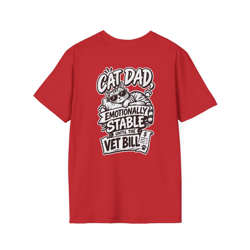 Cat Dad Shirt Pet Lover Tshirt Funny Cat Lover Graphic Tee Dark Humor Tee Unique Gift Funny Tshirt