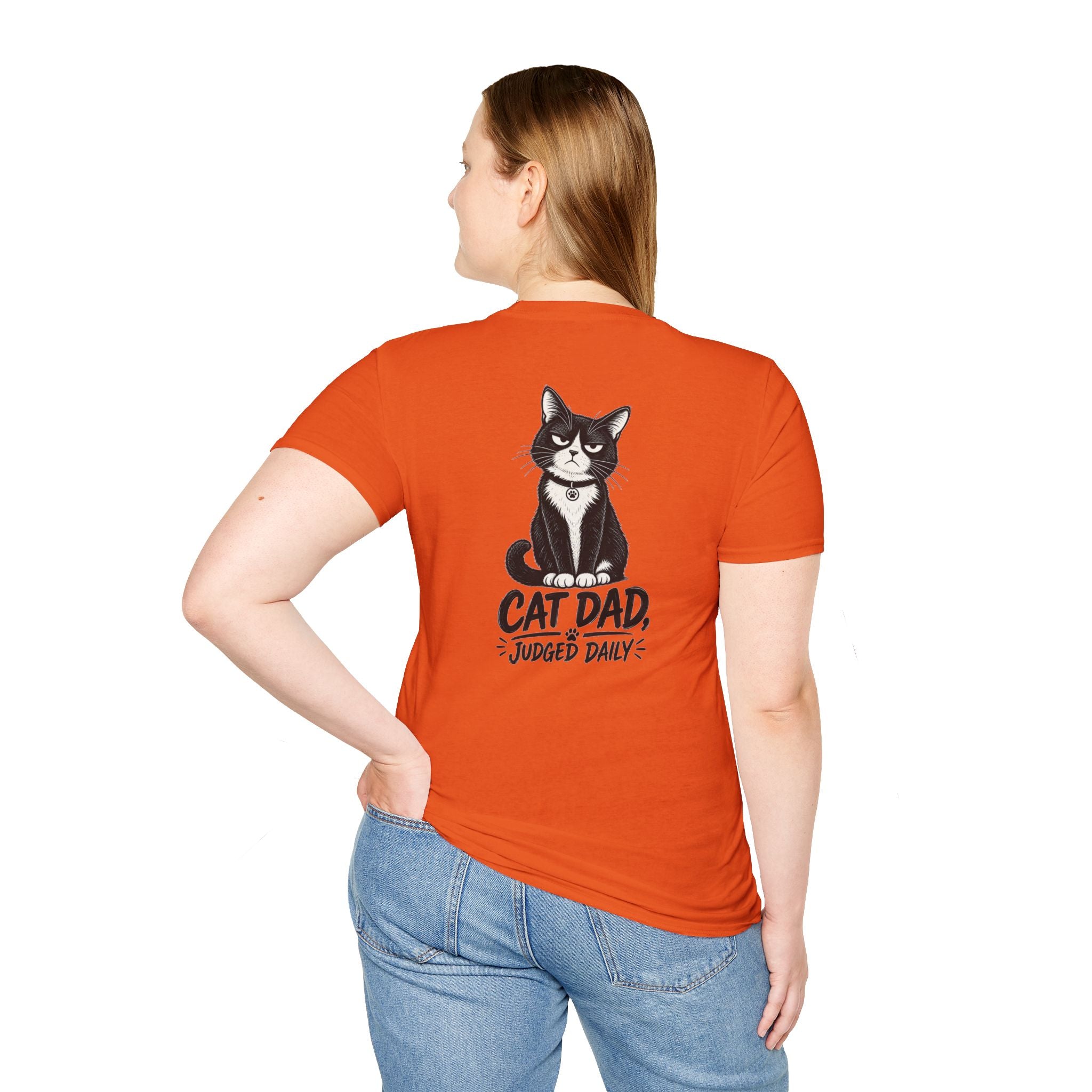 Cat Dad Shirt Judged Daily Funny Cat Lover Graphic Tee Dark Humor Tee Unique Gift Funny Tshirt