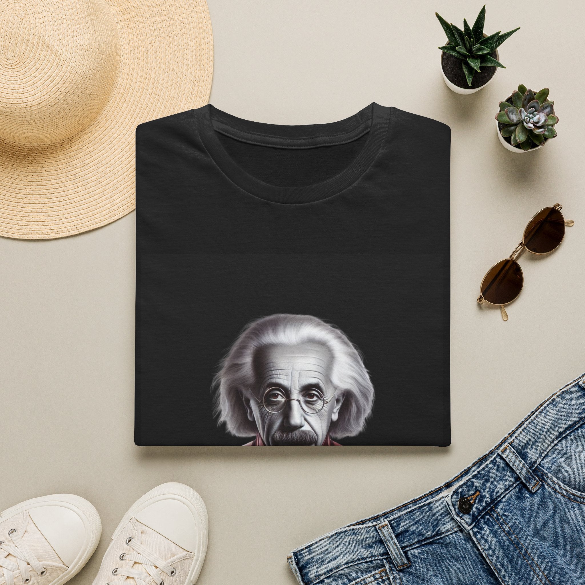 Funny Einstein Unisex Soft-style T-shirt as Iron Albert Unique Gift Kids Art
