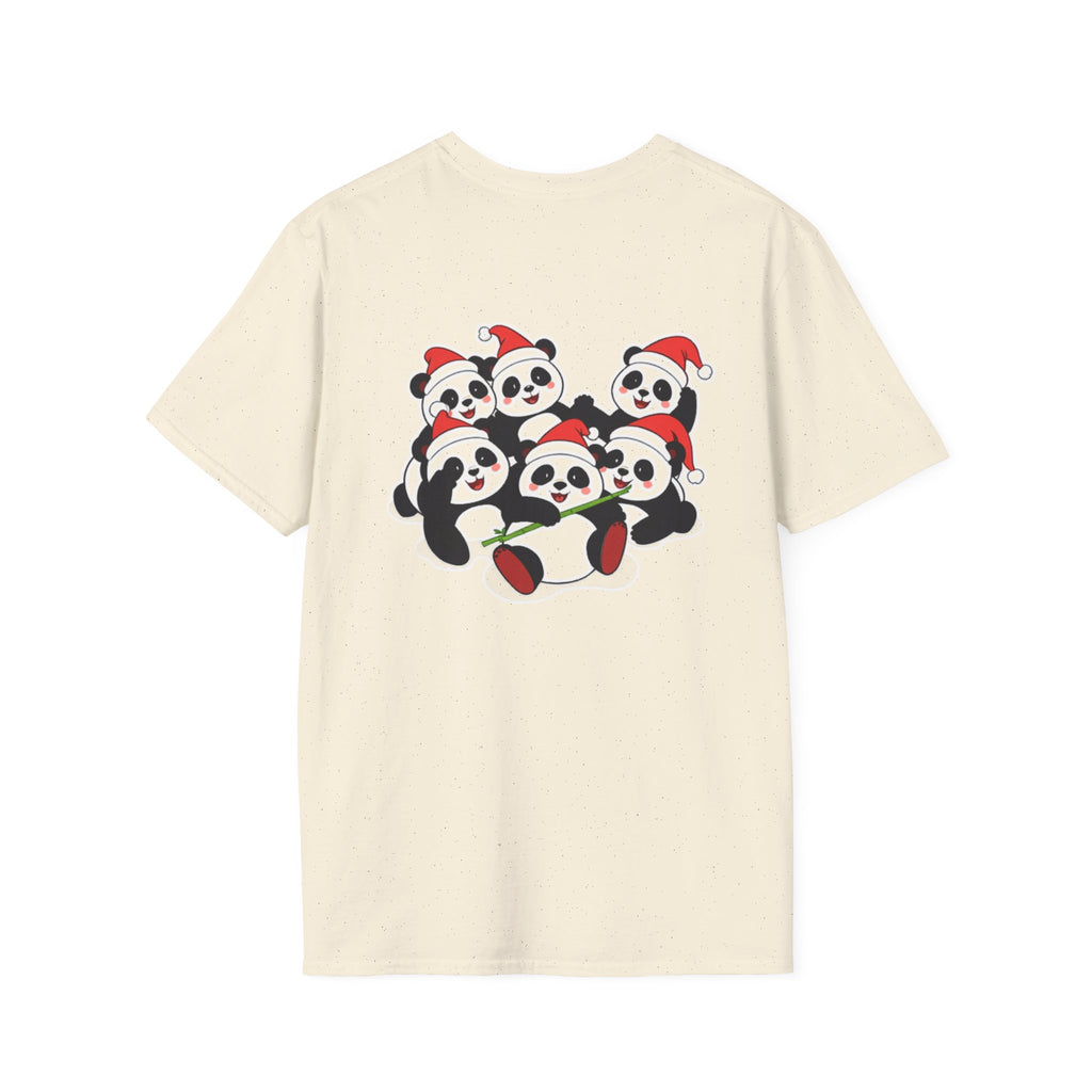 Christmas Pandas Family T-Shirt | Cute Cartoon Holiday Design Unique Holiday Gift Shirt