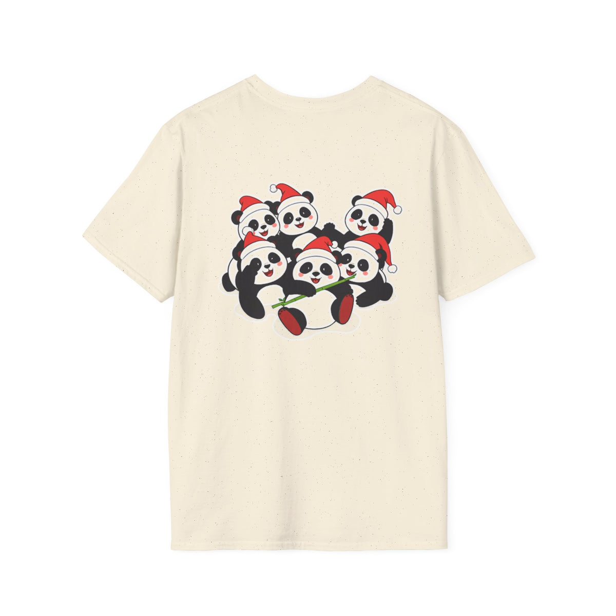 Christmas Pandas Family T-Shirt | Cute Cartoon Holiday Design Unique Holiday Gift Shirt