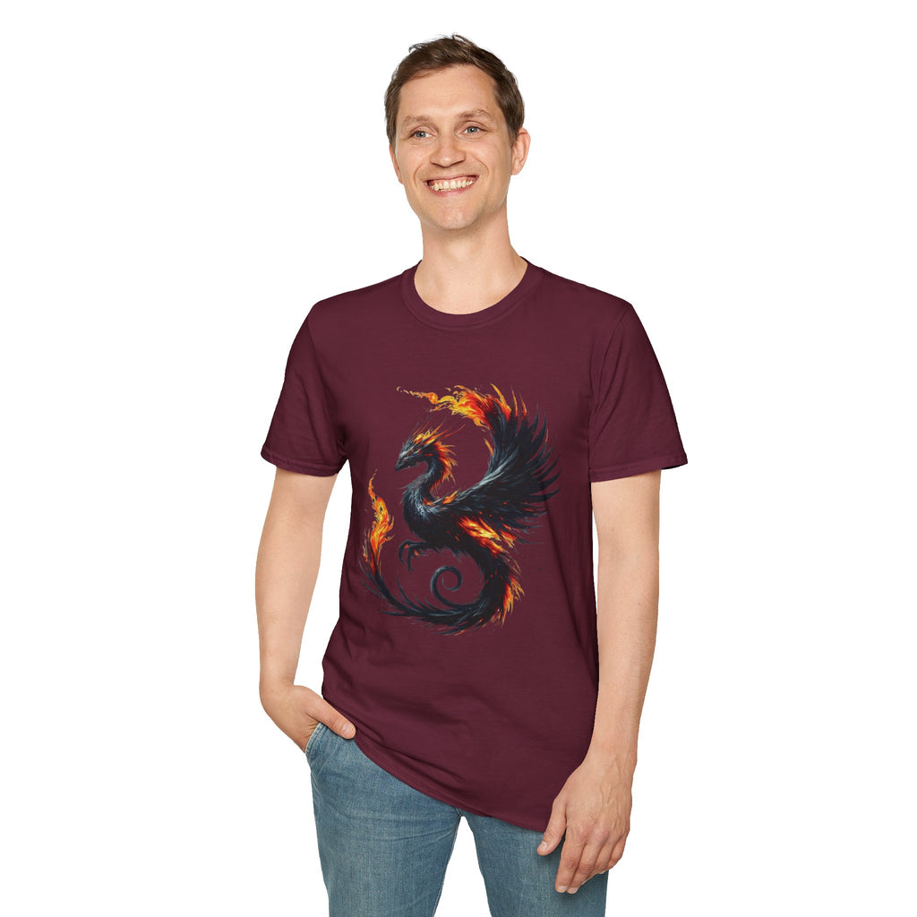Dragon T-shirt Mens Graphic Tee Clothing Apparel Chinese Symbol Unisex Softstyle Unique Tshirt Best Gift