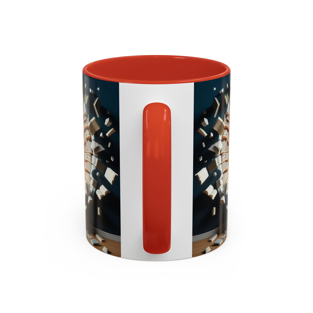 3D Bookshelf Mug-Library Book Mugs Office Ceramic Tea Cup Gift Accent Coffee Mug 2026