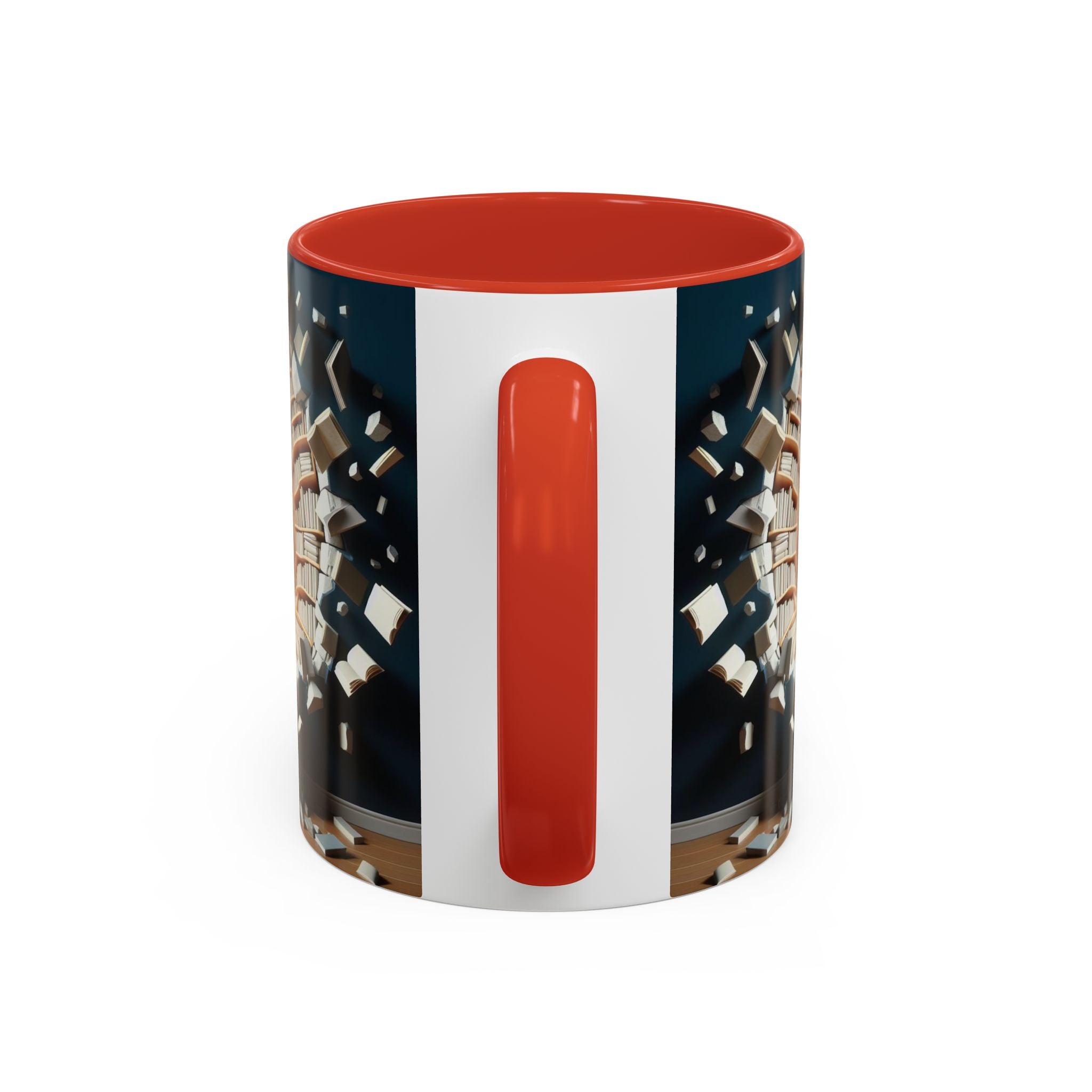 3D Bookshelf Mug-Library Book Mugs Office Ceramic Tea Cup Gift Accent Coffee Mug 2026