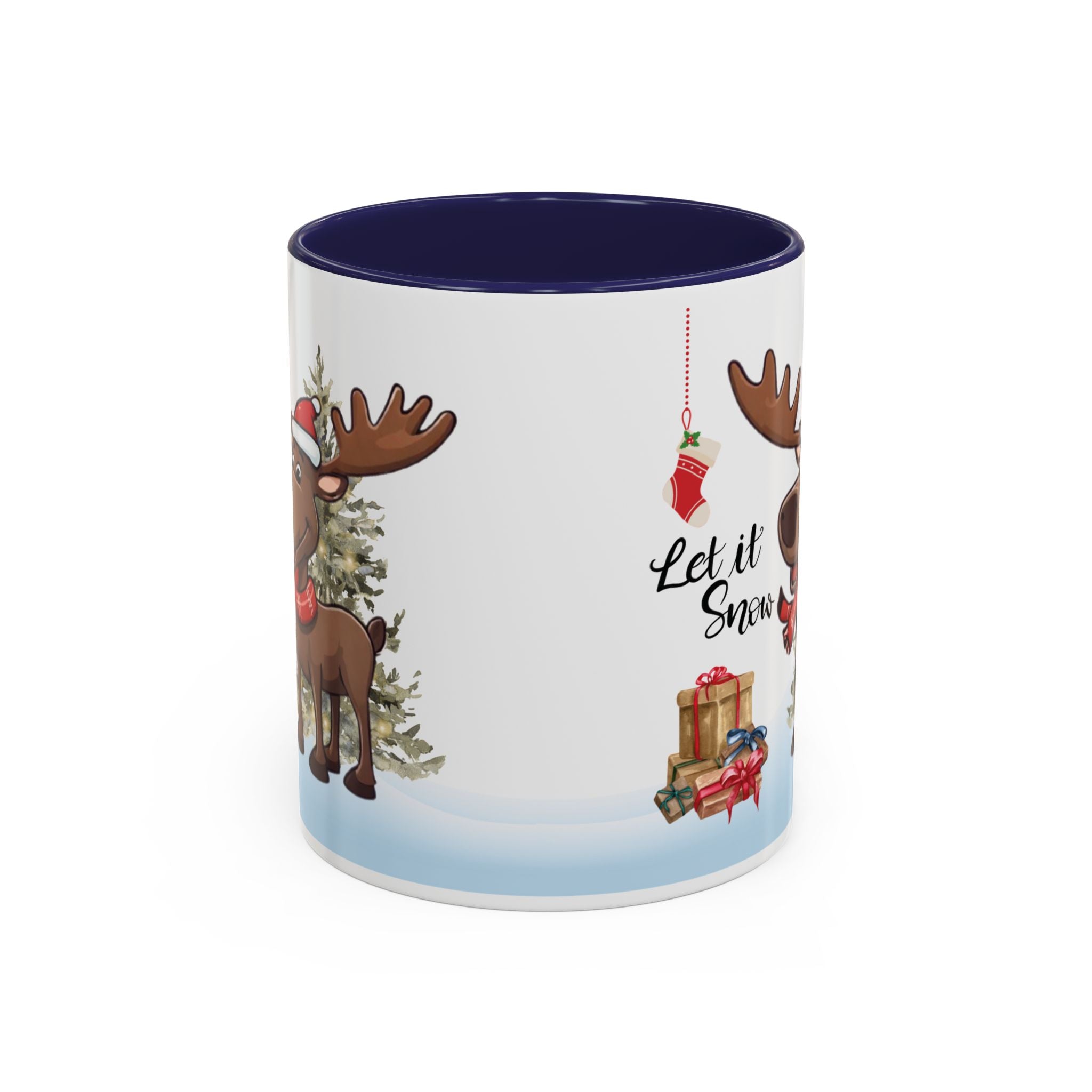 Christmas Mug Accent Funny Moose Mug Coffee Mug Cute Unique Gift Cup Travel Mug