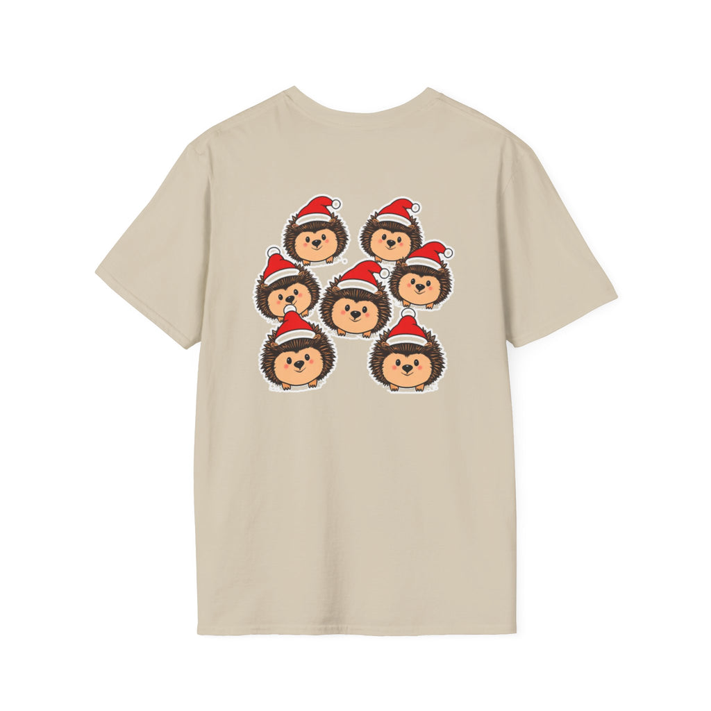 Christmas Hedgehogs Family T-Shirt | Cute Cartoon Holiday Design Unique Holiday Gift Shirt
