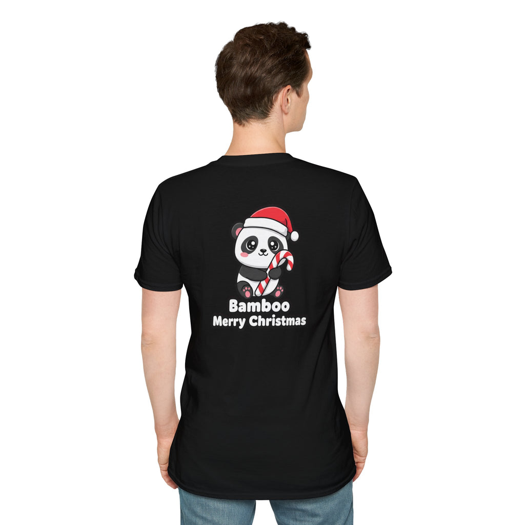 Cute Christmas Shirt Bamboo Merry Christmas Funny Animal Unisex Softstyle Tee Christmas Gift