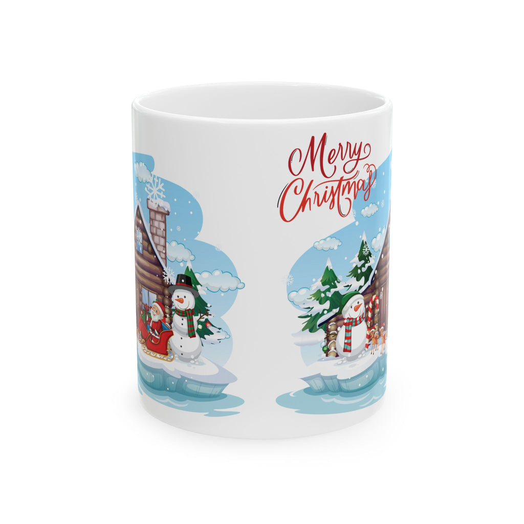 Christmas Mug Funny Santa Claus Mug Unique Cute Snowman Coffee Cup Tea Gift Kids 11oz