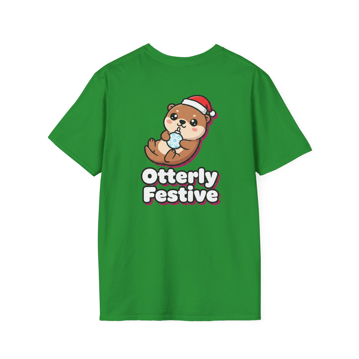 Cute Christmas Shirt Otterly Festive Funny Animal Unisex Softstyle Tee Christmas Gift