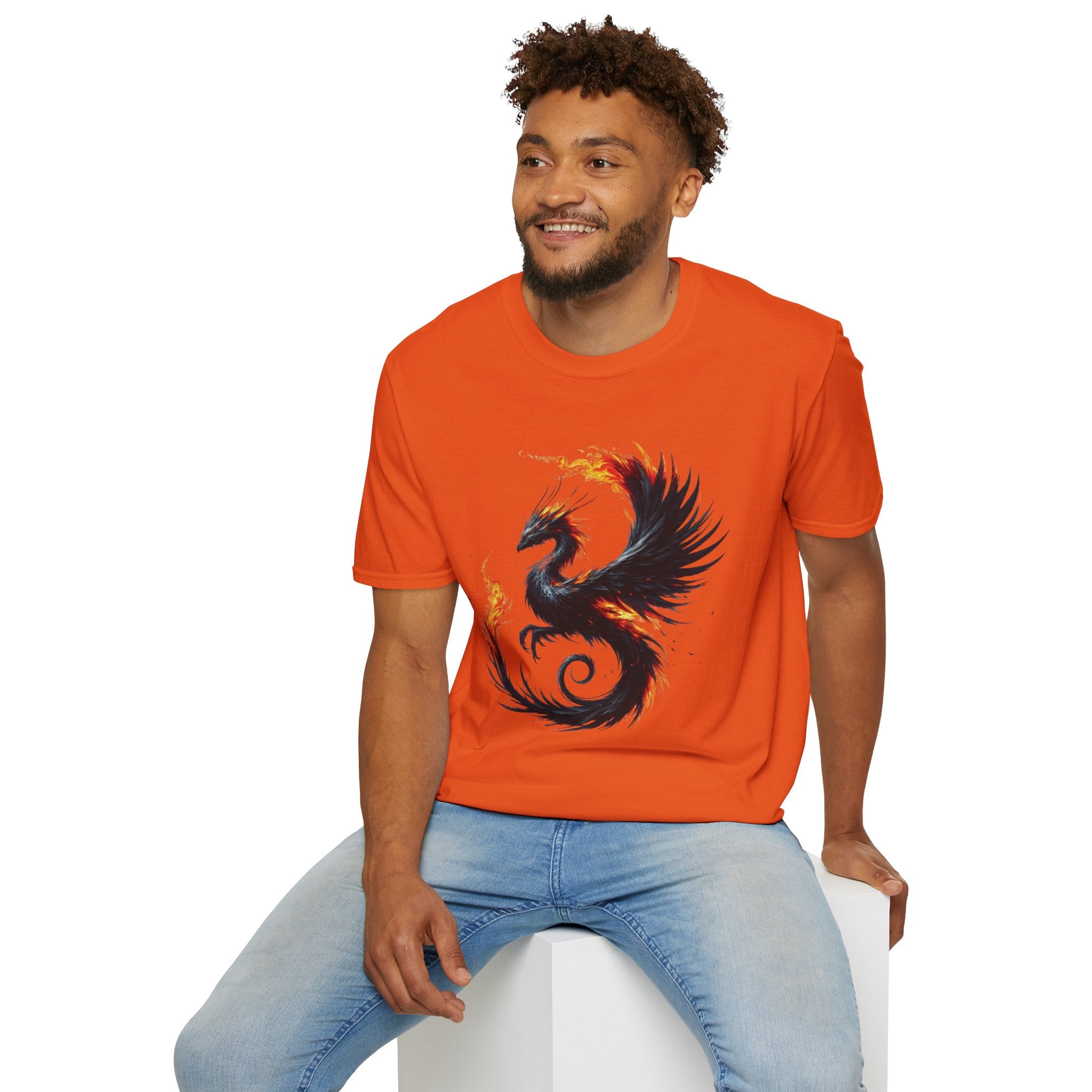 Dragon T-shirt Mens Graphic Tee Clothing Apparel Chinese Symbol Unisex Softstyle Unique Tshirt Best Gift