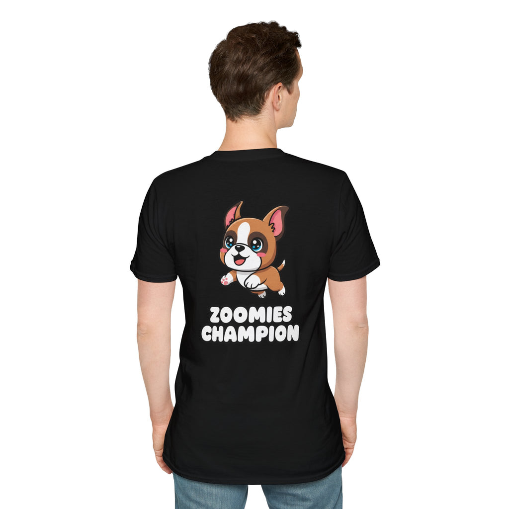 Cute Boxer Shirt Zoomies Champion Funny Dog Lover Unisex Softstyle Tee Gift