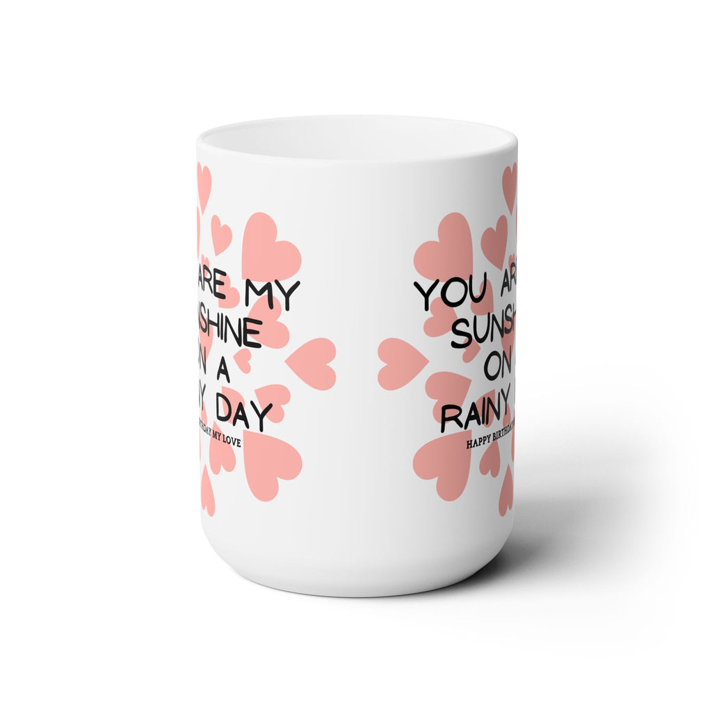 My Sunshine Heart Coffee Mug Happy Birthday Anniversary Best Wedding Gift New