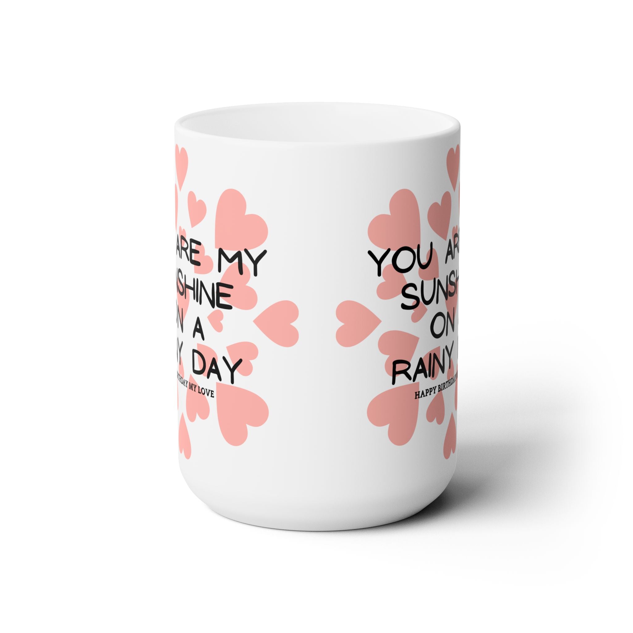 My Sunshine Heart Coffee Mug Happy Birthday Anniversary Best Wedding Gift New