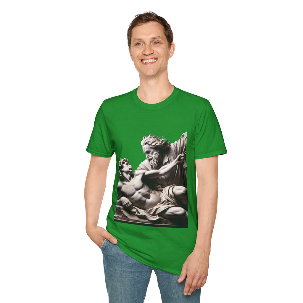 Funny Albert Einstein Unisex Softstyle T-Shirt Unique Gift Cotton T-shirt Art
