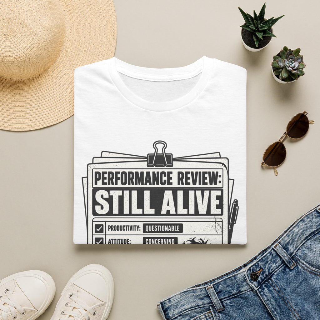 Funny Dark Humor Tshirt — Funny Office Tshirt Dark Humor Graphic Tee Unique Coworker Gift STILL ALIVE Shirt