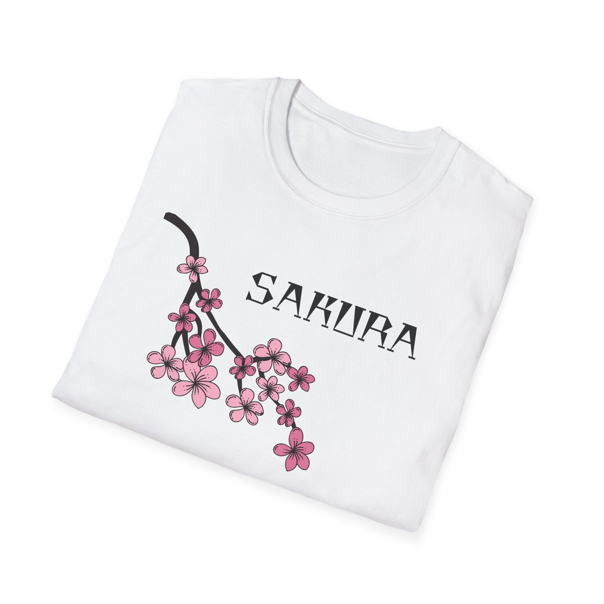 Sakura T-Shirt Japanese Art Shirt Unisex Softstyle Cherry Blossom Flower T-shirt
