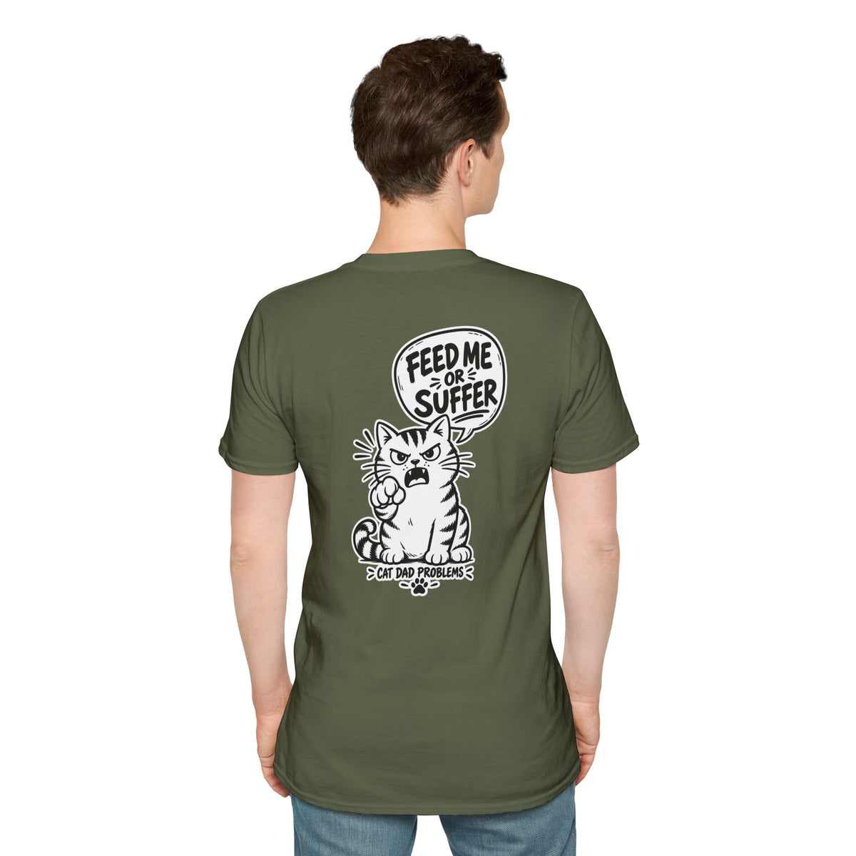 Cat Dad Shirt Pet Lover Tshirt Funny Cat Lover Graphic Tee Dark Humor Tee Unique Gift Funny Tshirt