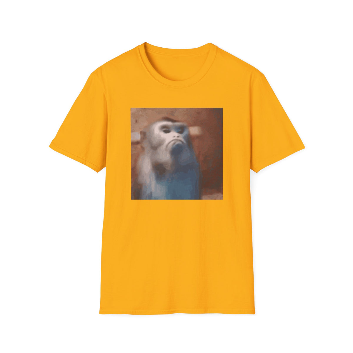 Funny Offended Monkey T-Shirt Viral Internet Meme Shirt Unisex Softstyle Gift