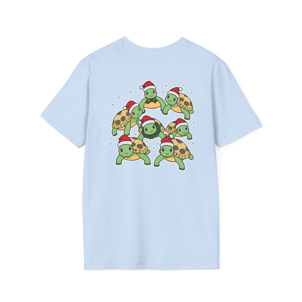 Christmas Turtles Family T-Shirt | Cute Cartoon Unique Holiday Design Gift Shirt