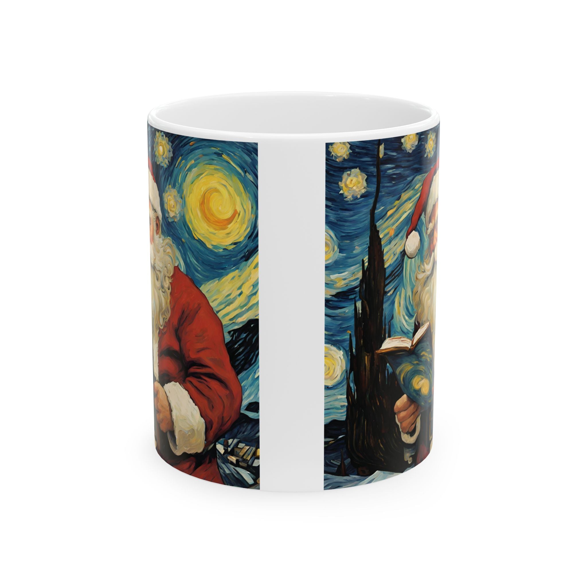 Santa Claus Mug Vincent Van Gogh Mug Starry Night Unique Funny Coffee Cup Gift