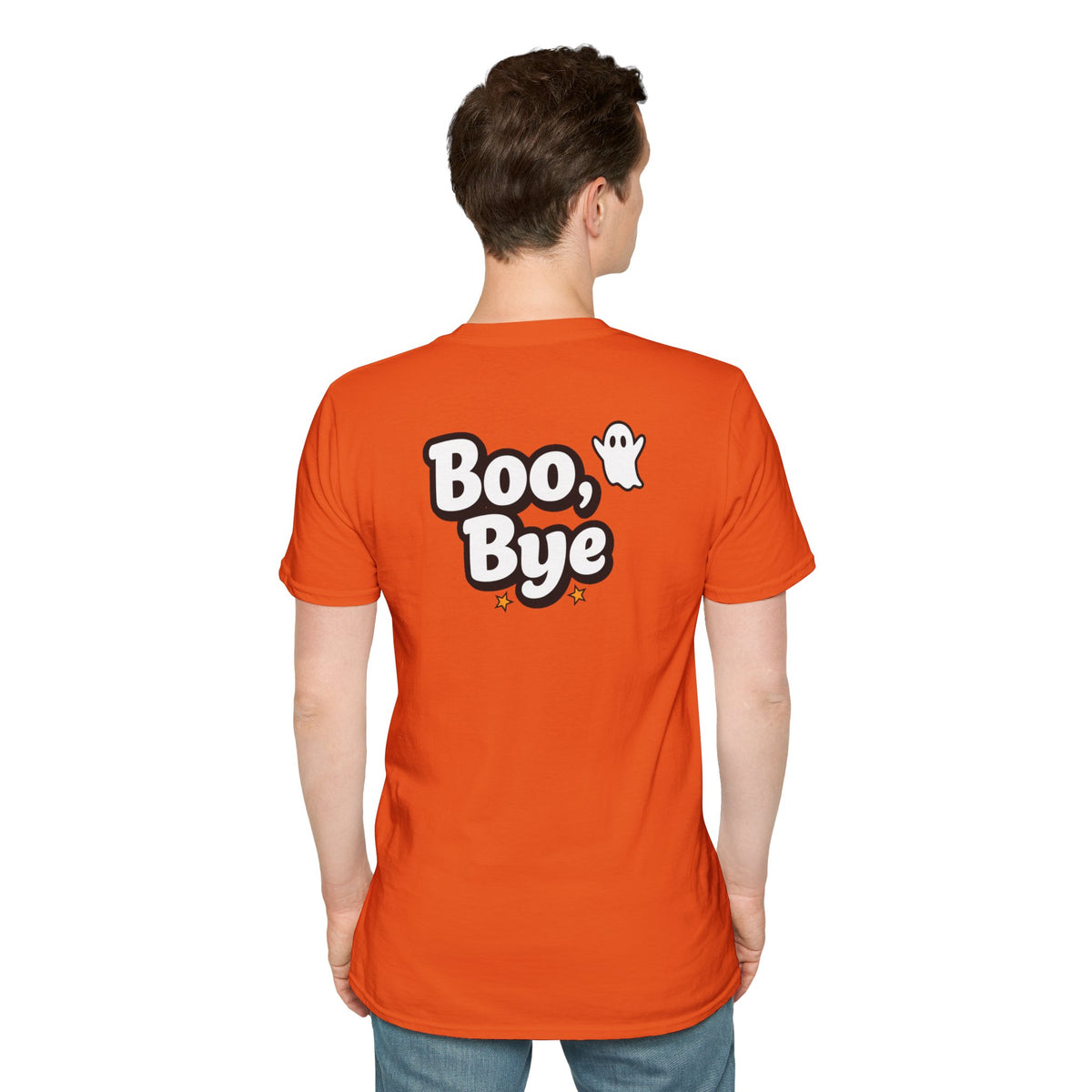 Dark Humor Halloween Shirt Boo Bye Funny Minimalist Ghost Sarcastic Unisex Softstyle Tee Adult Halloween Gift