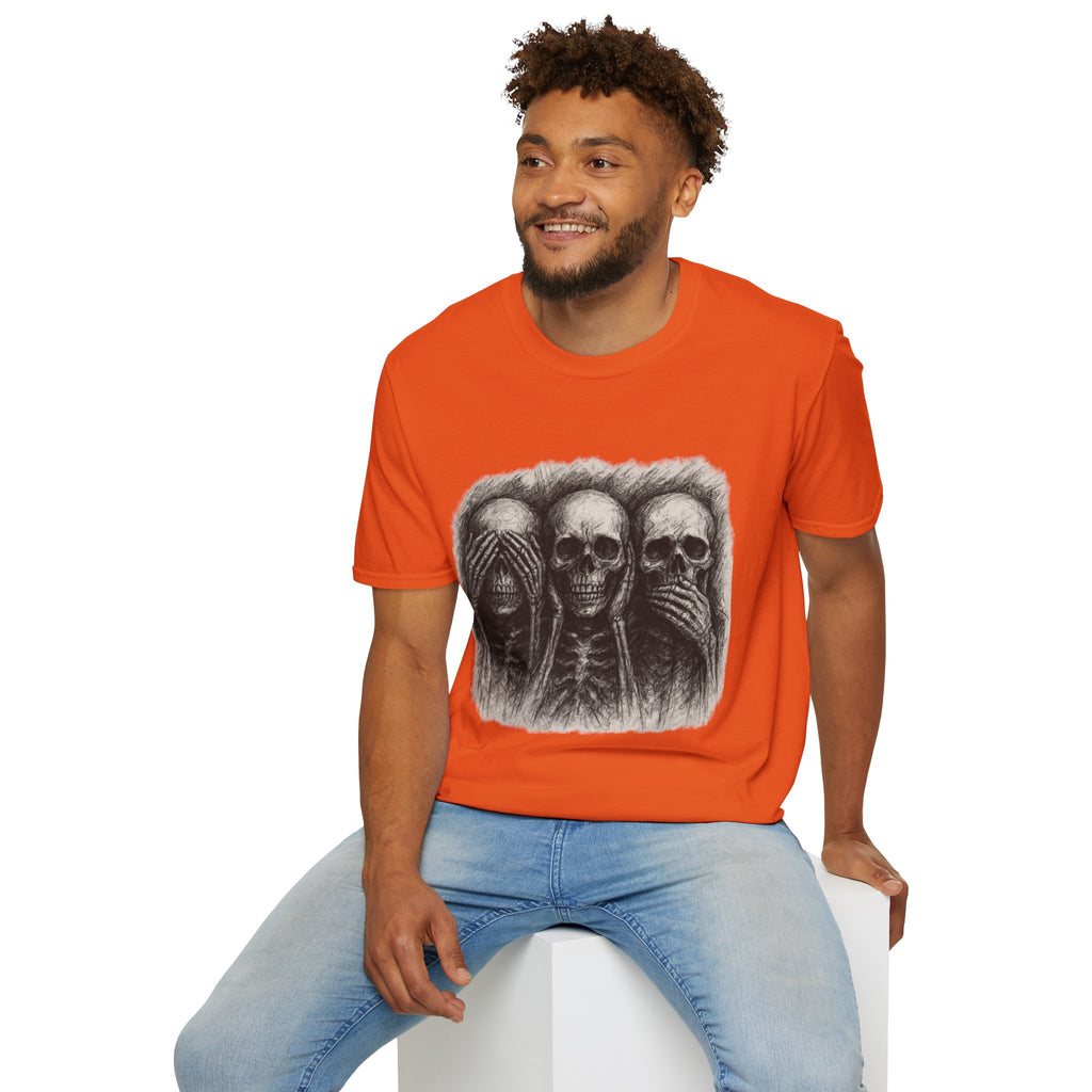 Mens Skull T-shirt Graphic Tees Skeleton Apparel Clothing Skulls Accessories Best Gift