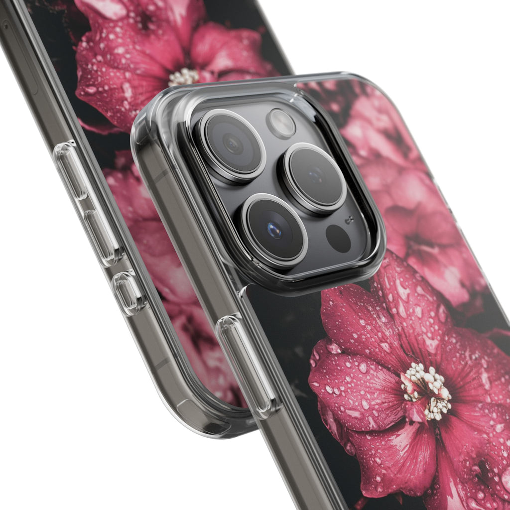 Pink Flowers Clear Cases iPhone Case Samsung Phone Case Unique Gift Cute Phone Cover Unique iPhone 17 Pro Max Phone Case