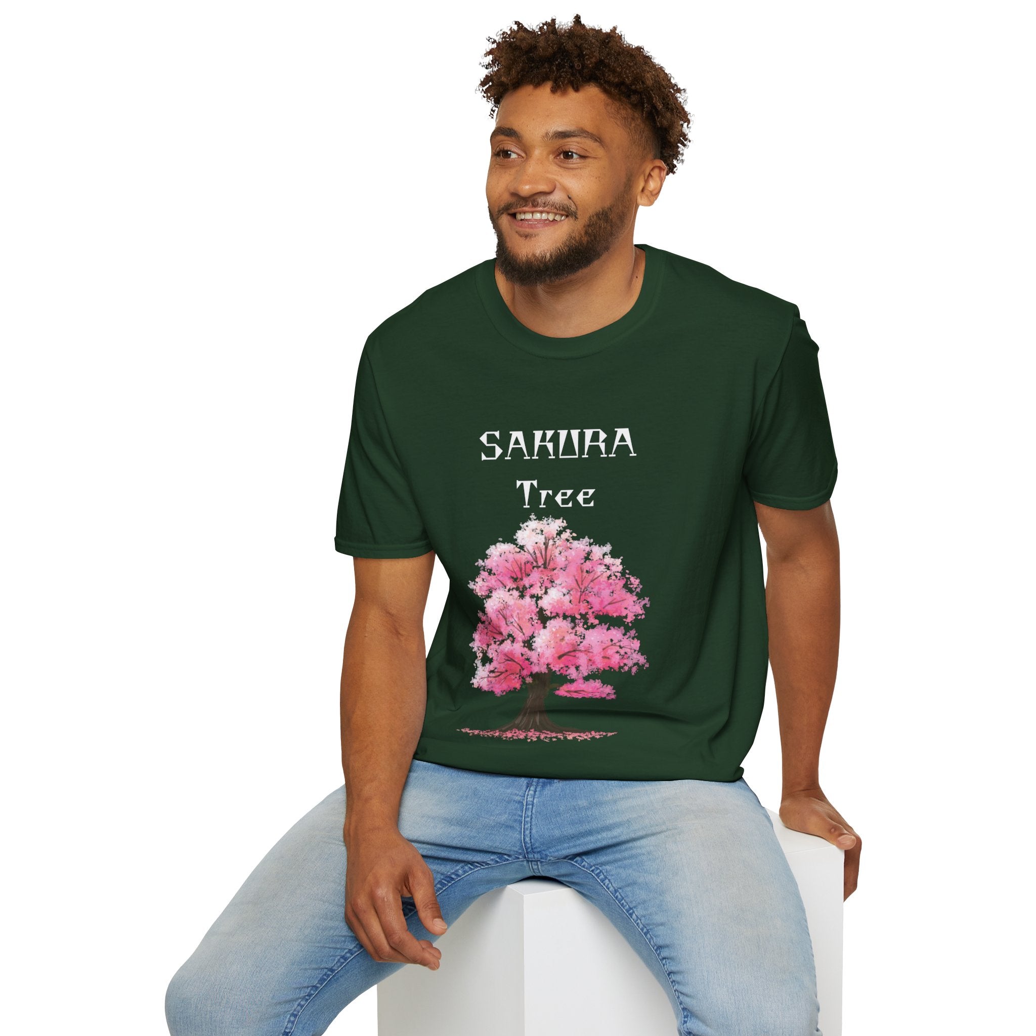 Sakura T-Shirt Japanese Art Shirt Unisex Softstyle Cherry Blossom Flower T-shirt