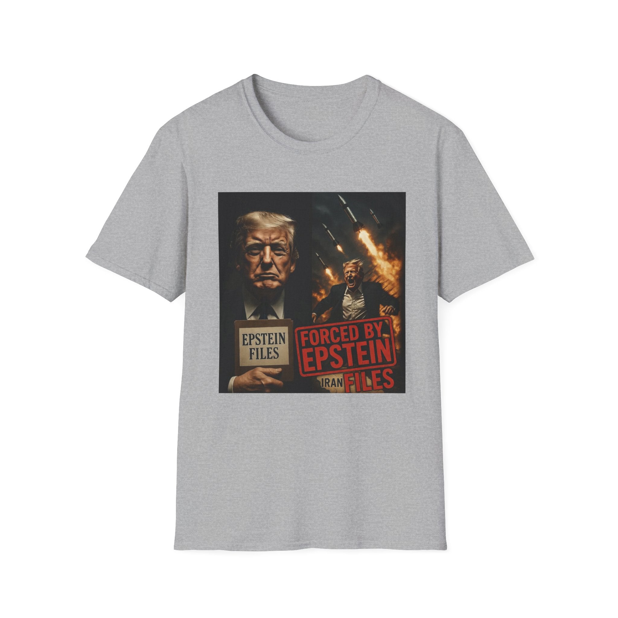 Funny Trump-Epstein T-Shirt Conspiracy Theory Unique Unisex Softstyle Tshirt