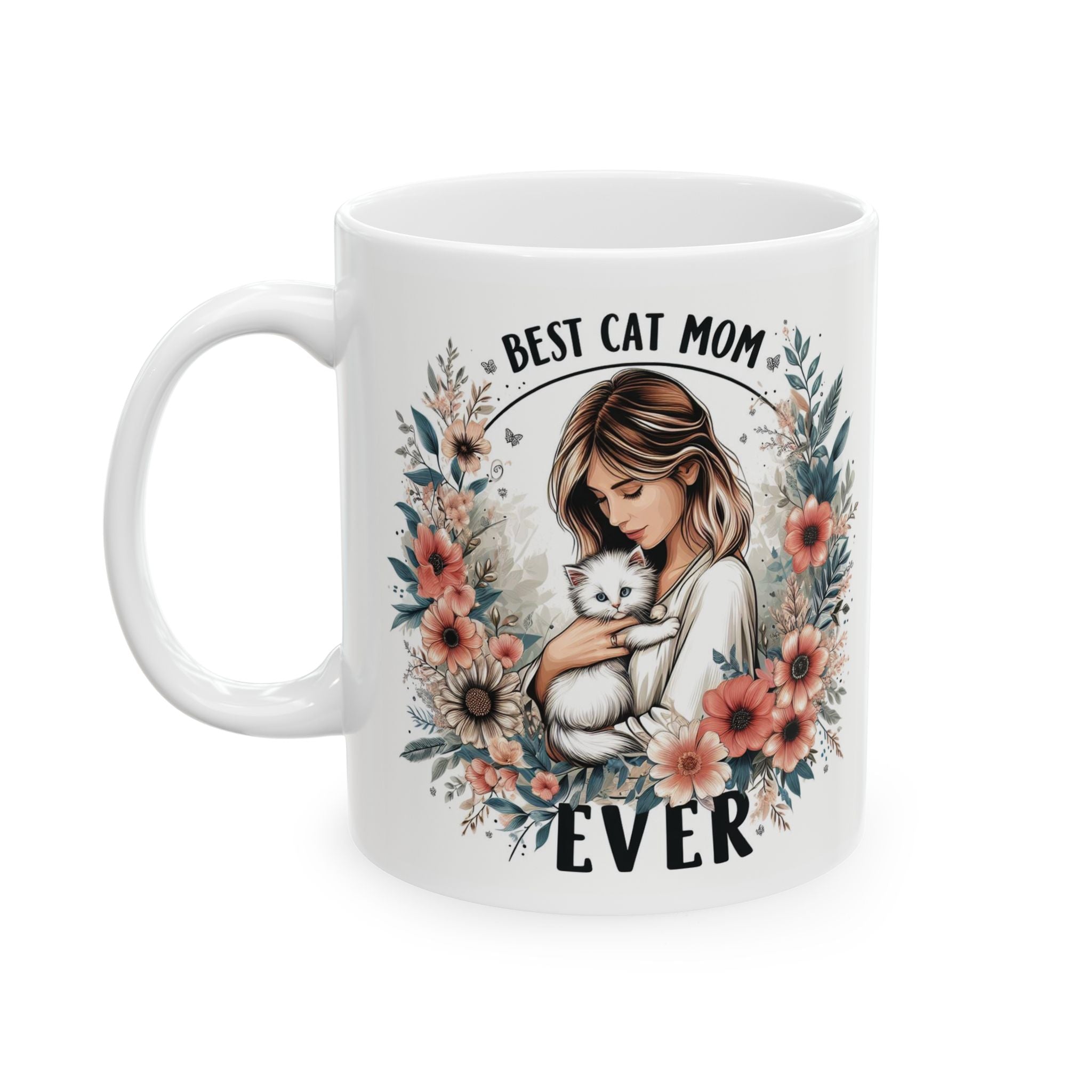 Cat Mama Mug Mom Mug Novelty Coffee Mugs Birthday Cat Lover Gifts Women Ceramic