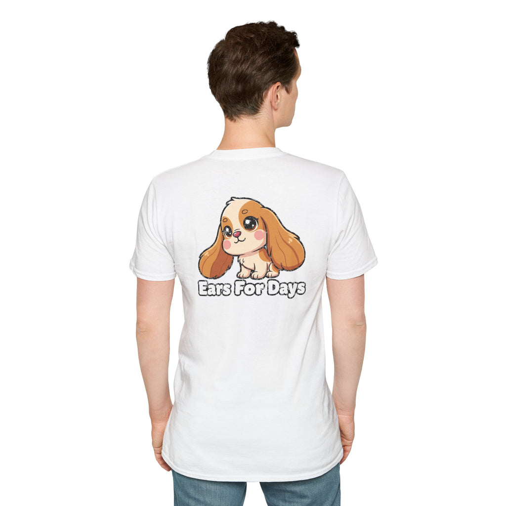 Cute Cocker Spaniel Shirt Ears For Days Funny Dog Lover Unisex Softstyle Tee Gift