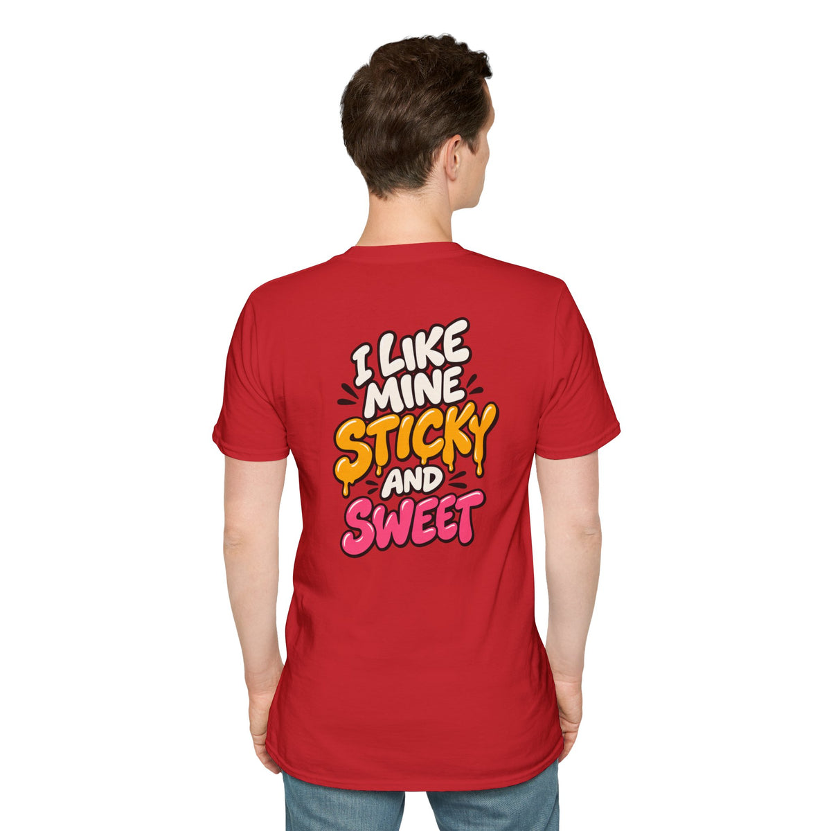 Dark Humor Funny Tshirt I LIKE MINE STICKY AND SWEET Tee Unique Gift