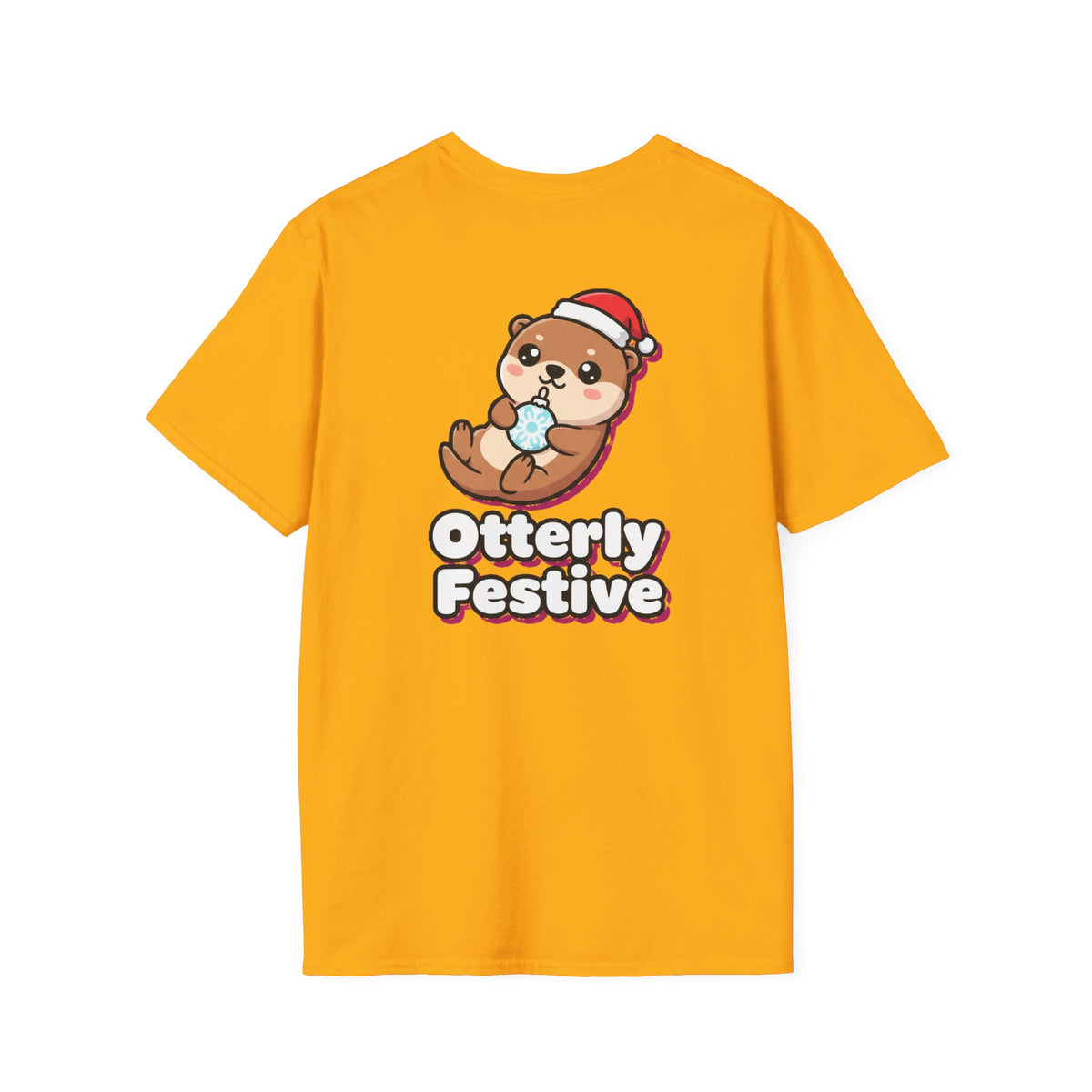 Cute Christmas Shirt Otterly Festive Funny Animal Unisex Softstyle Tee Christmas Gift