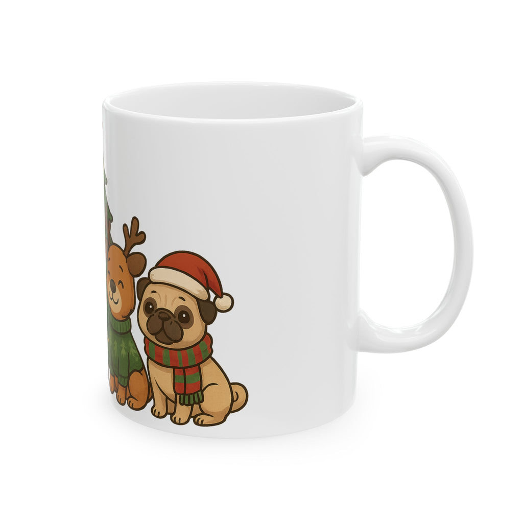 Christmas Mug Funny Flamingo Cat Dog Mug Unique Tea Coffee Cup Gift New Year New