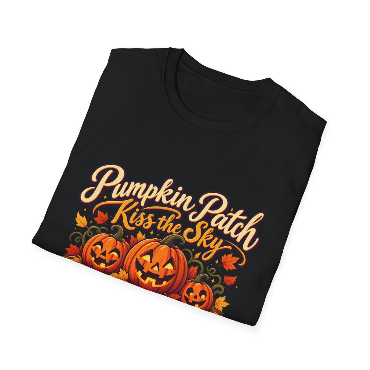 Pumpkin Patch Kiss the Sky Shirt | Cute Fall Jack-O'-Lantern Graphic Tee | Womens Halloween T-Shirt
