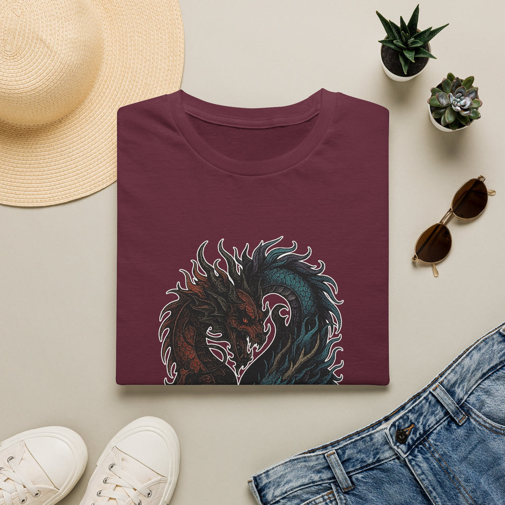Dragon T-shirt Men Women Graphic Tee Clothing Apparel Chinese Dagon Symbol Gift