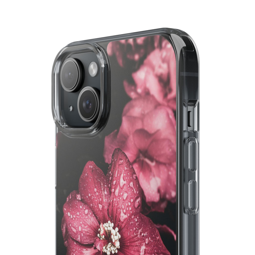 Pink Flowers Clear Cases iPhone Case Samsung Phone Case Unique Gift Cute Phone Cover Unique iPhone 17 Pro Max Phone Case