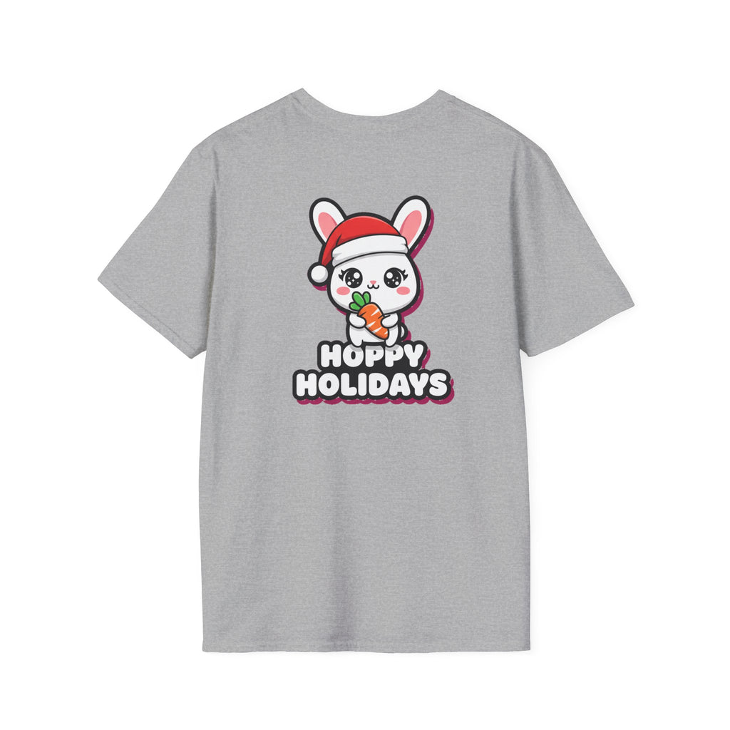 Cute Christmas Shirt Hoppy Holidays Funny Animal Unisex Softstyle Tee Christmas Gift