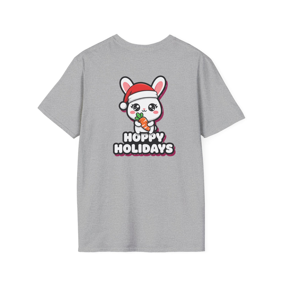 Cute Christmas Shirt Hoppy Holidays Funny Animal Unisex Softstyle Tee Christmas Gift