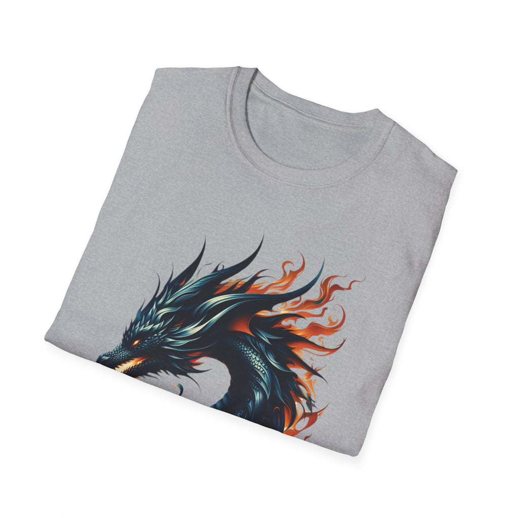 Dragon T-shirt Mens Graphic Tee Clothing Apparel Chinese Symbol Unisex Softstyle