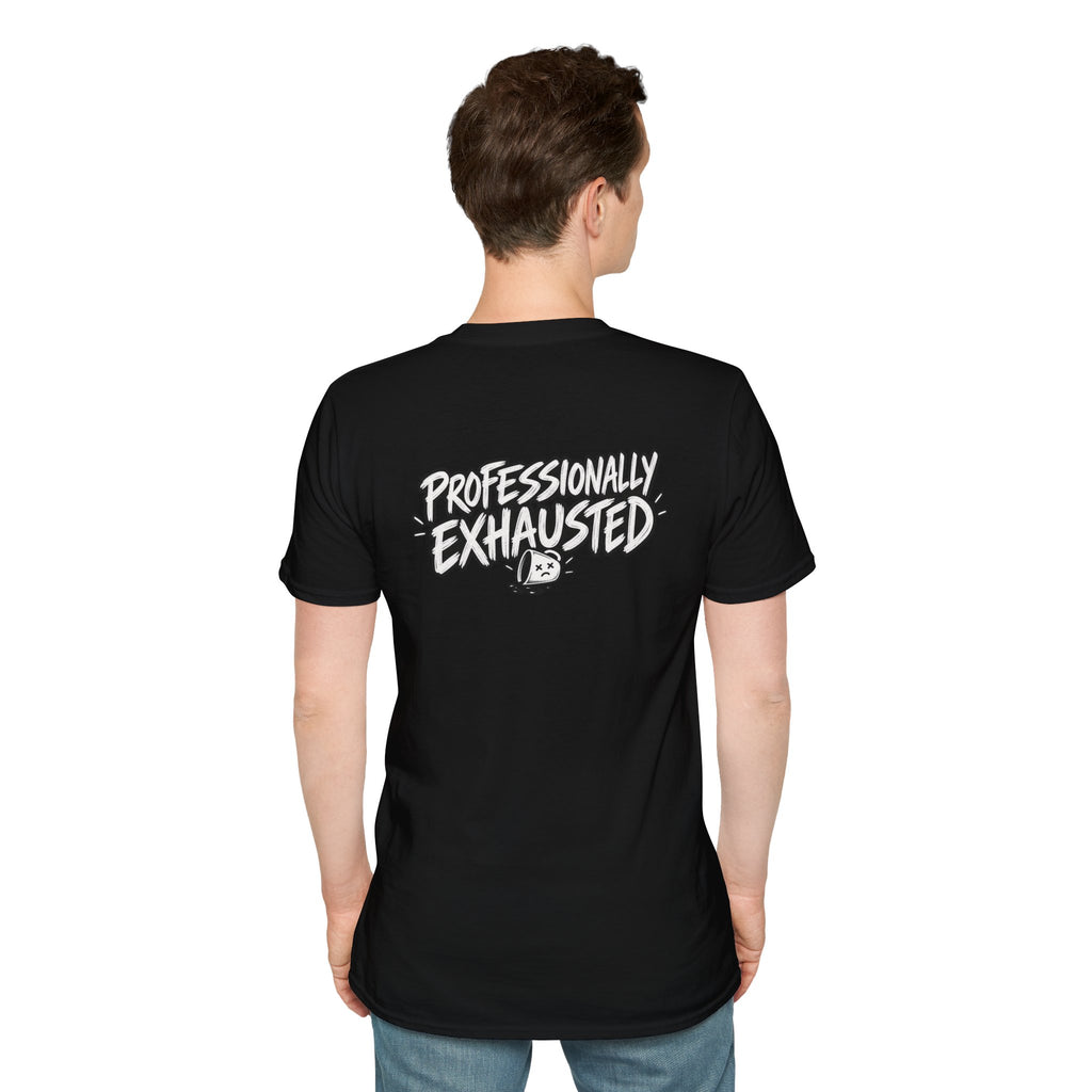Funny Dark Humor Shirt Professionally Exhausted Funny Office Tee Unique Gift